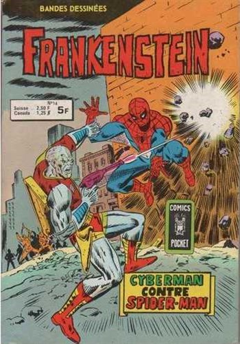 Frankenshtein - Pocket NB n14 - Cyberman contre Spider-man